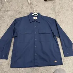 Dickies 長袖シャツ Mサイズ ネイビーのサムネイル