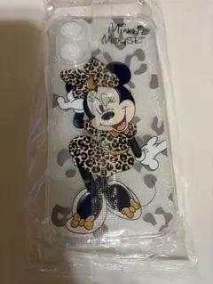 ミニーマウス ヒョウ柄 iPhone17ケース