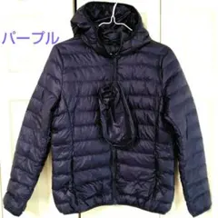 ダウンジャケット フード付き　袋あり　前ジッパー