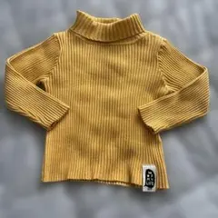 OF MY LIFE タートルネック リブニット イエロー 80cm
