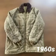 60s USA製 キルティングジャケット 米軍 ボア ヴィンテージ タロンジップ