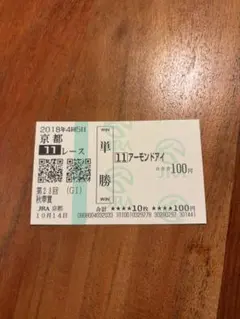 アーモンドアイ 2018 ジャパンカップ 現地単勝馬券 - メルカリ