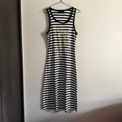 ボーダー　マキシワンピース