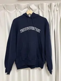 thisisneverthat ネイビー パーカー Mサイズ男女兼用9.23 thisisneverthat ネイビー パーカー Mサイズ男女兼用9.23 - メルカリ