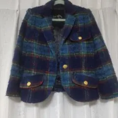 テーラードジャケット 青・緑・赤 チェック