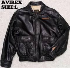 【90年代ヴィンテージ】AVIREX G-1 本革 フライトジャケット 黒 L
