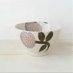 新品　波佐見焼　茶碗　ダリア　パープルのサムネイル