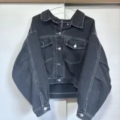 SHEIN デニムジャケット ショート丈 ブラック