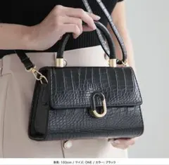 クロコダイル風2wayミニバッグ