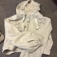 Ank Rougeフリル付きパーカー&mezzo pianoニットカーディガン