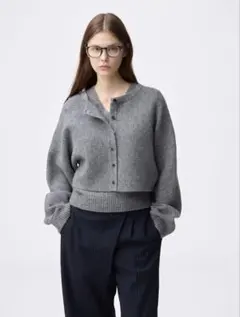 GU パフニット2ピースカーディガン