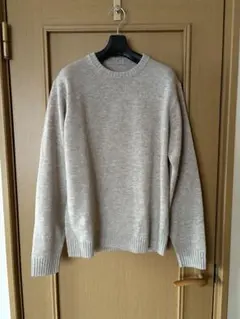無印良品　ウールニット　ベージュ系