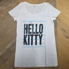 ユニバ HELLO KITTY ホワイト Tシャツ USJ 美品　y68