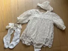 白いレースセレモニードレス