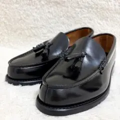 希少サイズ　新品未使用　リーガル　タッセルローファー　レザー　黒　23.5
