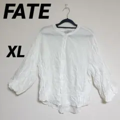 FATE ホワイトシャツ 【XL】ボリューム袖　海外古着✨
