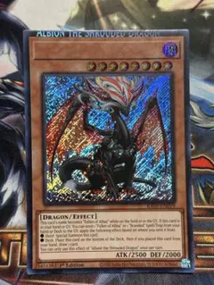 ネームズレエラー】黒衣竜アルビオン 北米版 シークレット RA05 ① 