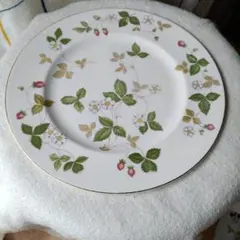 WEDGWOOD ウェッジウッド ワイルドストロベリー オーバルプレート 黒壺
