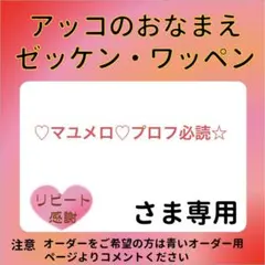 ♡マユメロ♡プロフ必読☆さま専用 おなまえゼッケン アイロン接着 №7454