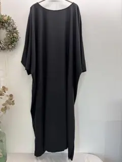 【新品タグ付き】JEANPAULKNOTT ブラック 半袖 ロングワンピース