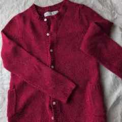 NATURAL LAUNDRY ナチュラルランドリー 　赤　カーディガンのサムネイル