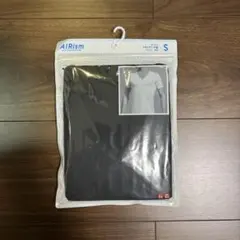 【新品未使用】 AIRism VネックTシャツ ブラック S