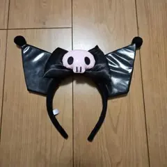 バット耳 スカルリボン カチューシャ