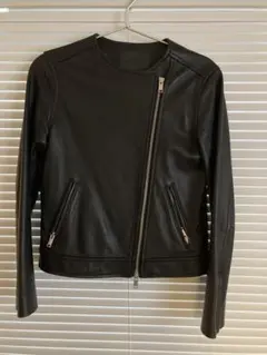 【グリーンレーベルリラクシング】羊革　レザージャケット