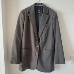 【中古】ZARA ザラ バイカラー テーラードジャケット XS