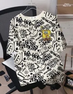 k*7様 スポンジボブ　キッズTシャツ　10Yのサムネイル