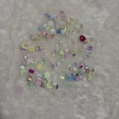 パステルカラー ネイルパーツ セット100個ぐらい