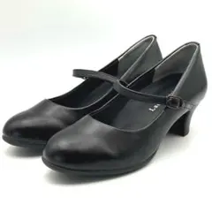アシックス商事 レディワーカー メリージェーン パンプス 22.5 3E 黒