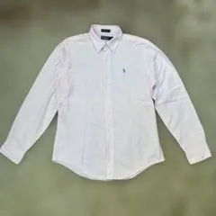 ポロ　ラルフローレン　ピンク　オックス　ボタンダウンシャツ