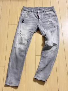DSQUARED2 Skinny Dan Jean ライトウォッシュグレー M☆