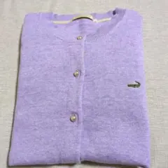 CROCODILE 長袖カーディガン パープル L