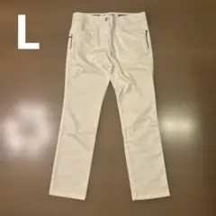 マリークレール　ゴルフパンツ　白　秋冬　裏起毛　Lのサムネイル