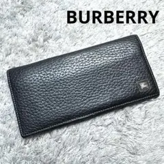BURBERRY バーバリー 長財布 ノバチェック レザー ブラック