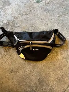 90s NIKE ウエストポーチ ボディバッグ ブラック×グレー