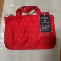 み*ん様 beside-u 赤 星柄 ポーチ 新品タグ付き