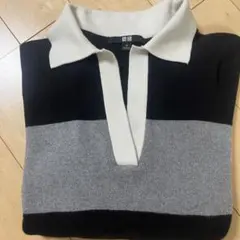 スムースコットンリラックスポロセーター