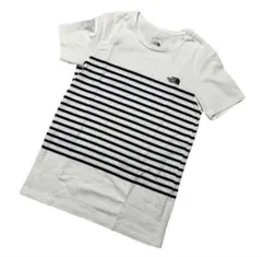 美品ザ・ノースフェイス THE NORTH FACE ストライプ Tシャツ 半袖