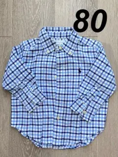 Ralph Lauren チェック柄シャツ 80 長袖