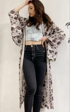 新品未使用☆ジェイダ☆ベルト付きロングカーディガン☆ロングガウン☆リゾート服のサムネイル