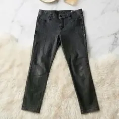 GEORGE RECH デニム風 スリムパンツ【40】濃いグレー ストレッチのサムネイル