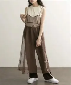 kbf メッシュ キャミワンピース