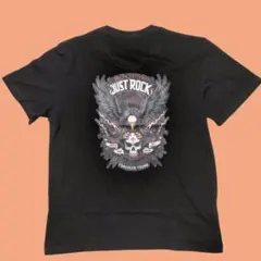 新品未使用 スカル イーグル 半袖Tシャツ ブラック M