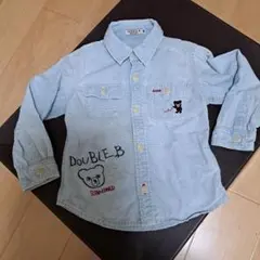 ダブルビー　ミキハウス　長袖　デニムシャツ