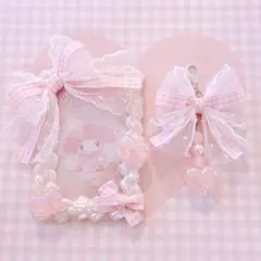 ホイップデコトレカケース硬質カードケース♡お揃いのストラップ付き♡B8サイズ♡