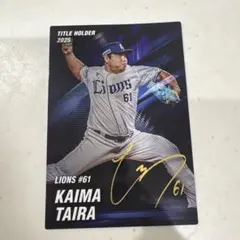 カルビー プロ野球チップス 平良海馬 タイトルホルダー