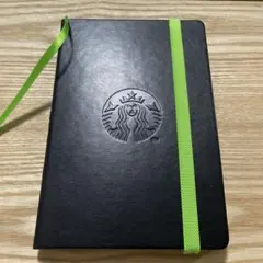 Starbucks ノート 皮　黒 バンド付き　非売品のサムネイル